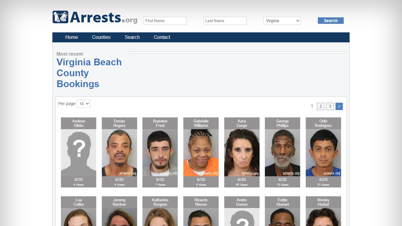 Virginia Beach County Arrests and Inmate Search