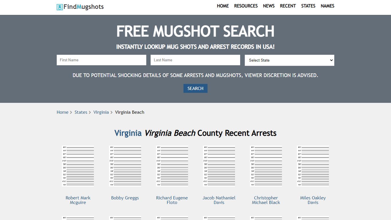 Find Virginia Beach Virginia Mugshots - Find Mugshots