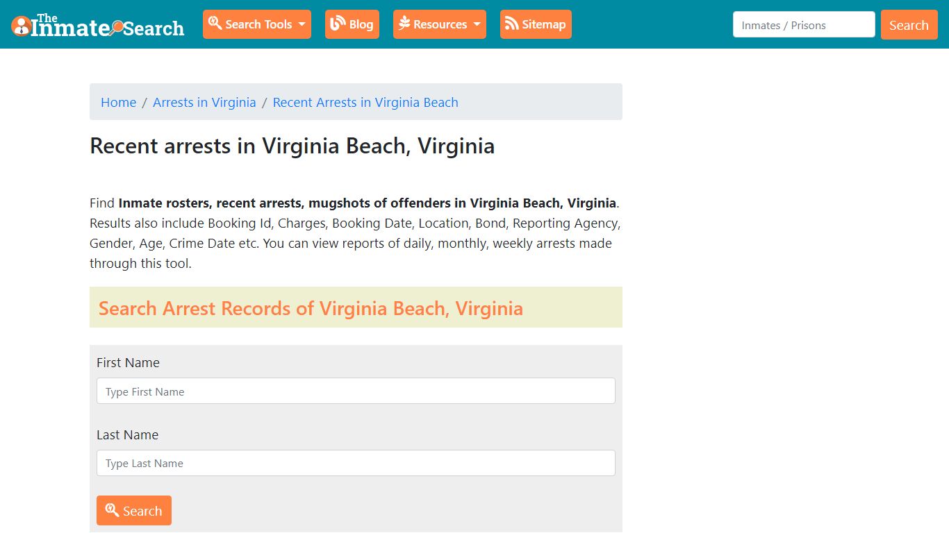 Recent arrests in Virginia Beach, Virginia | Mugshots, Rosters, Inmates ...